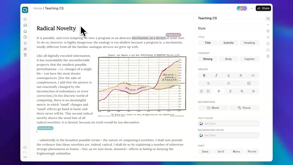 Frappe Drive’s document editor Screenshot