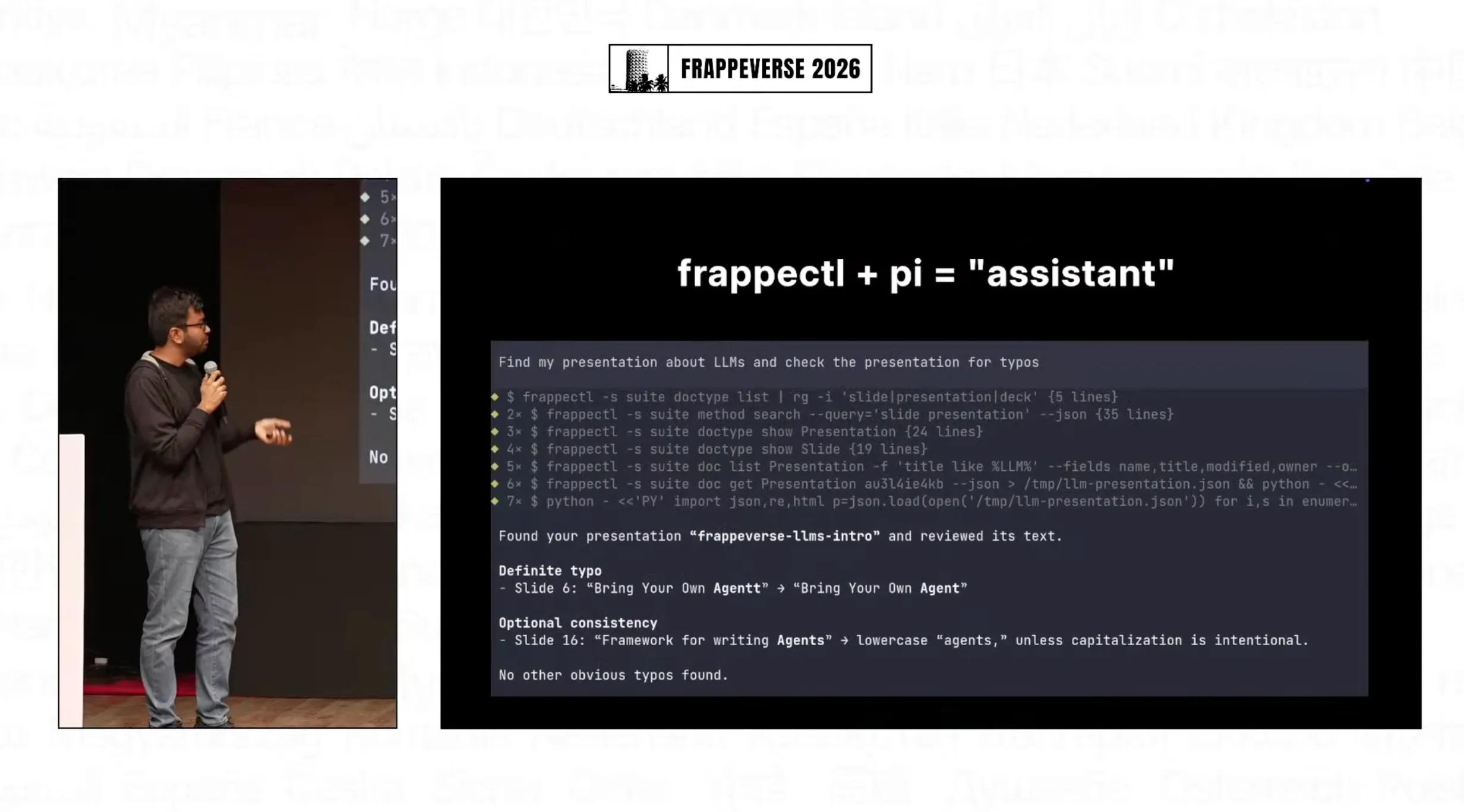 Ankush showing frappectl + pi