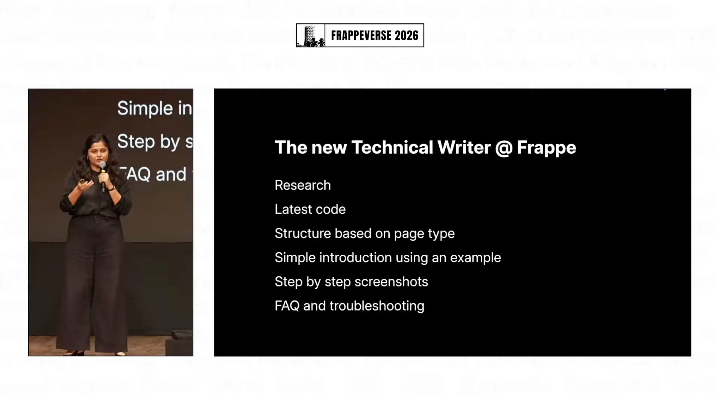 The new technical writer at Frappe