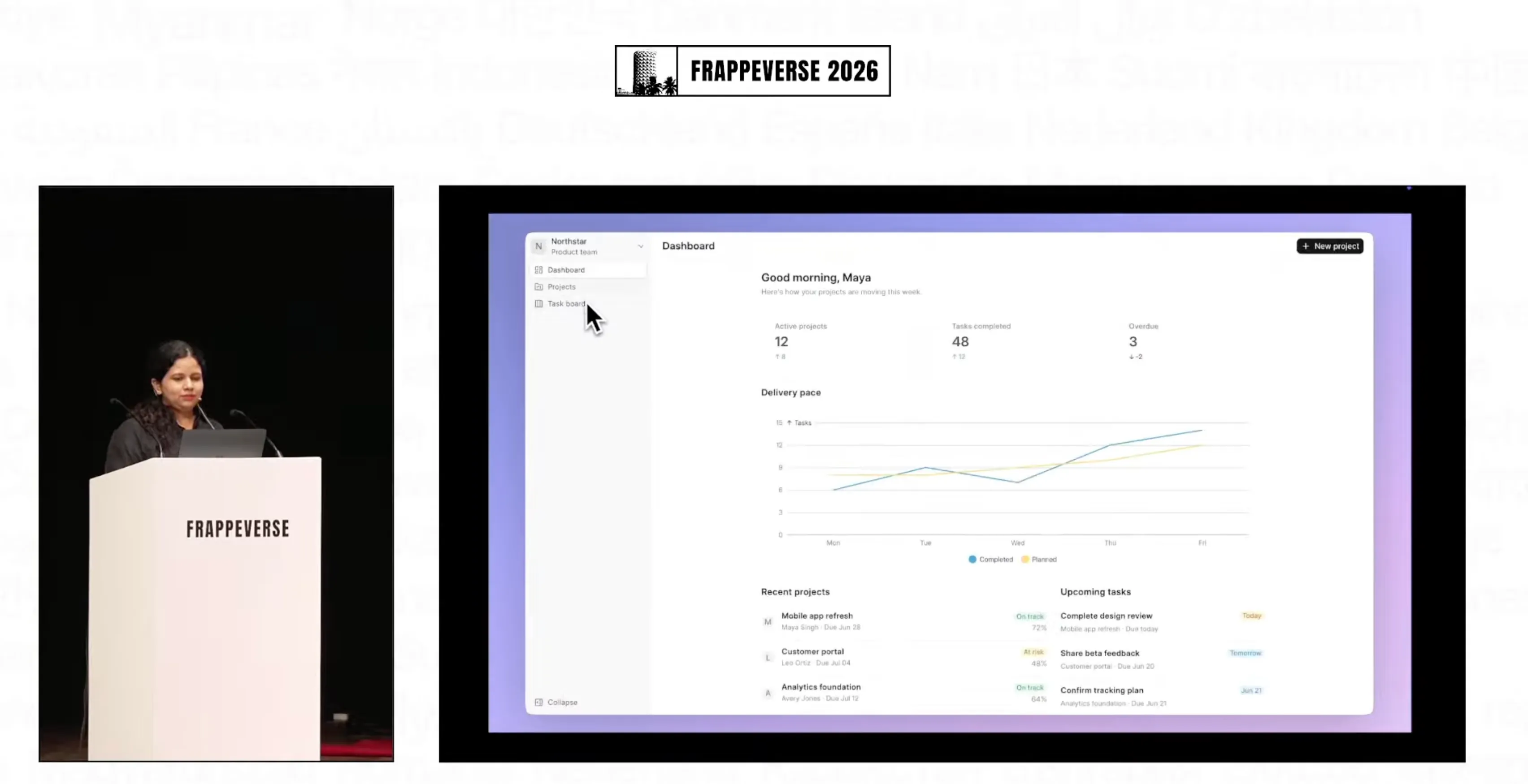 Studio AI agent builds frontend for Project management