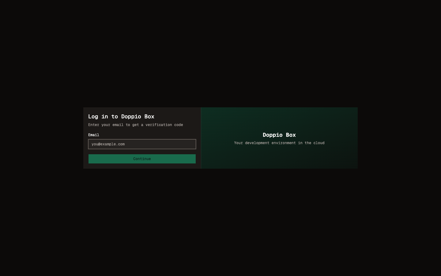 Login - email step